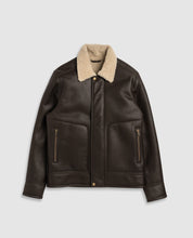 Load image into Gallery viewer, Rodd &amp; Gunn - Arrowtown Shearling Leather Jacket in Mocha.
