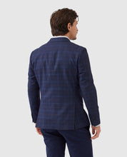 Load image into Gallery viewer, Model wearing Rodd &amp; Gunn - South Oamaru Sports Fit Jacket in Midnight - back.
