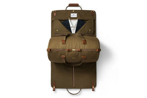 Bennett Winch - Suit Carrier Holdall Canvas in Olive.