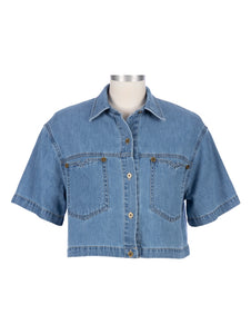 Kut from the Kloth - Birdie Button Down Crop Shirt