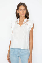 Load image into Gallery viewer, Model wearing Caballero - Alie Top in White.
