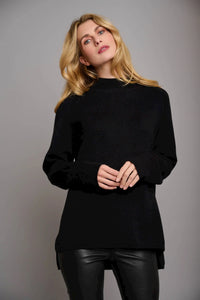 Model wearing Rino & Pelle - Dinty Sweater in Black.