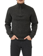 Load image into Gallery viewer, Model wearing Rodd &amp; Gunn - Robbies Road Sweater in Jungle.
