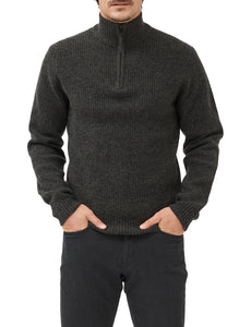 Model wearing Rodd & Gunn - Robbies Road Sweater in Jungle.