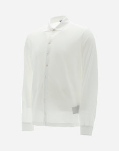 Herno - Men's Crepe Jersey Shirt in white.