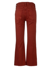 Load image into Gallery viewer, Kut From The Kloth - Kelsey High Rise Ankle Flare w/ Raw Hem in Paprika - back.
