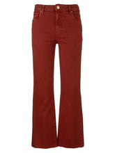 Load image into Gallery viewer, Kut From The Kloth - Kelsey High Rise Ankle Flare w/ Raw Hem in Paprika.
