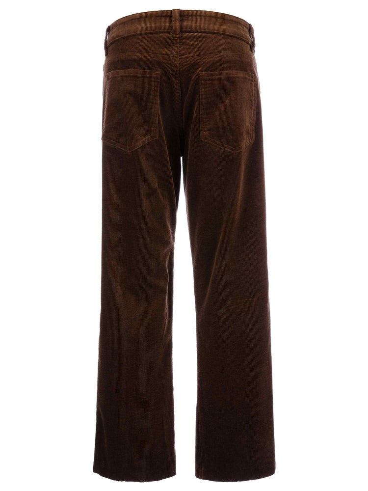 Kut From The Kloth - Kelsey Mid Rise Ankle Flare - Inset Leg in Brown - back.