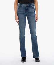 Load image into Gallery viewer, Model wearing Kut From The Kloth - Natalie High Rise Fab Ab Bootcut Ethical Wash KP1235MD3.
