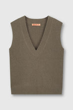 Load image into Gallery viewer, Rino &amp; Pelle - V-Neck Sweater Vest in Taupe.
