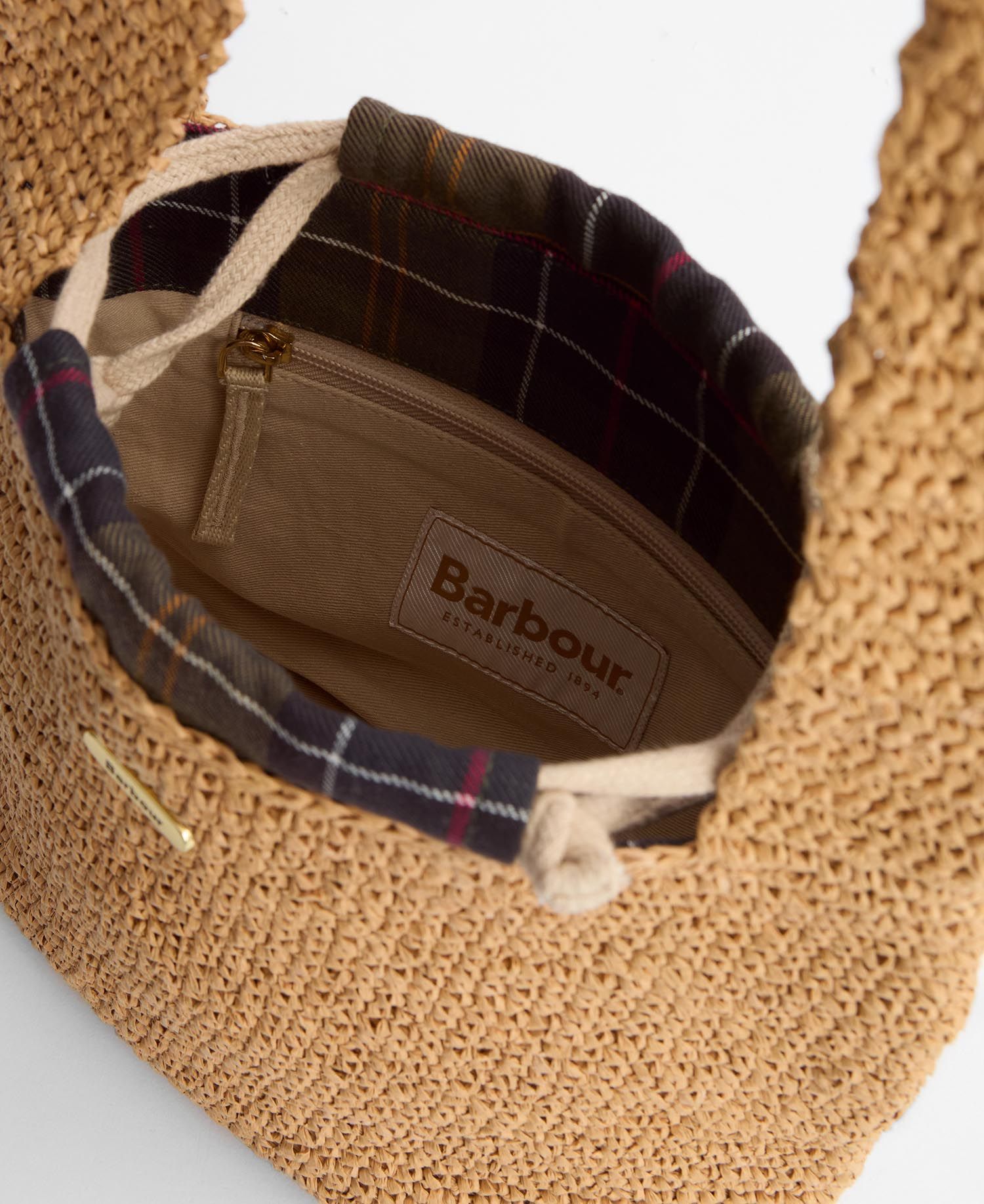 Barbour Lily Soft Tote Bag in Natural.