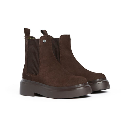Barbour - Celina Chelsea Boot - Espresso Suede