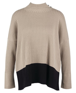Barbour Amal Knit Sweater in Lt. Fawn.