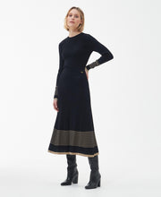 Load image into Gallery viewer, Model wearing Barbour Marlene Knit in Black.
