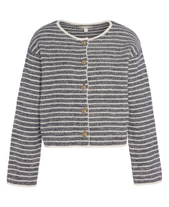 Barbour Reil Knitted Cardigan in Multistripe.