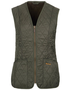 Barbour Fleece Betty Liner in Dark Olive.