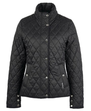 Load image into Gallery viewer, Barbour Yarrow Quilt in Black/Rose Garden Floral.
