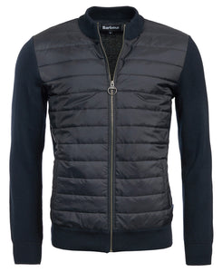 Barbour Essential Carn Baffle Zip Thru in Navy.