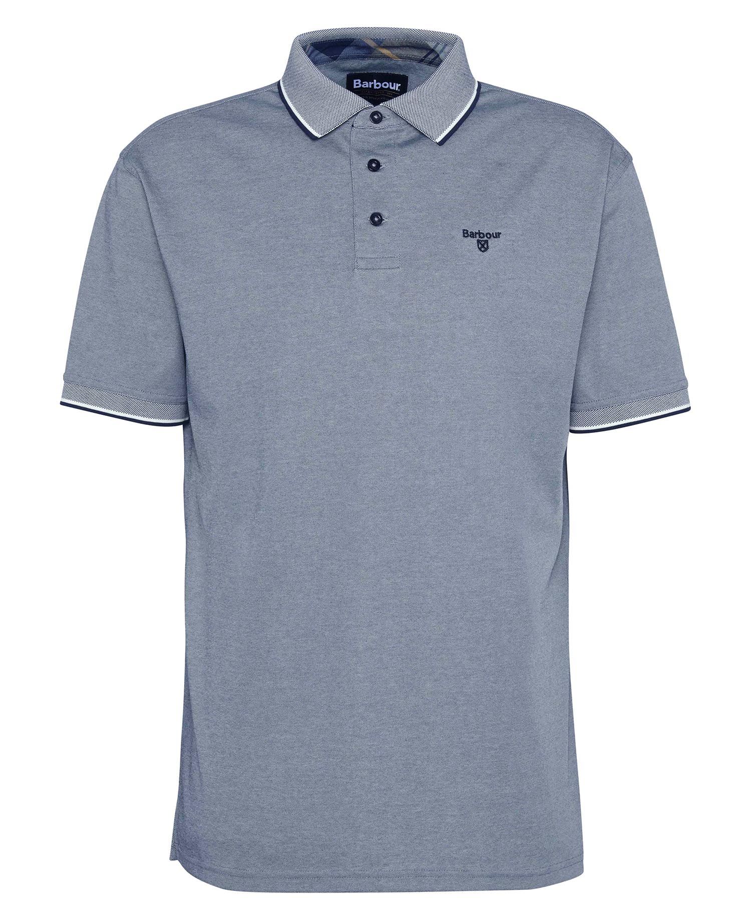 Barbour Heydon Performance Polo Shirt in Navy.