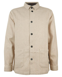 Barbour Waterhill Overshirt in Stone Marl.