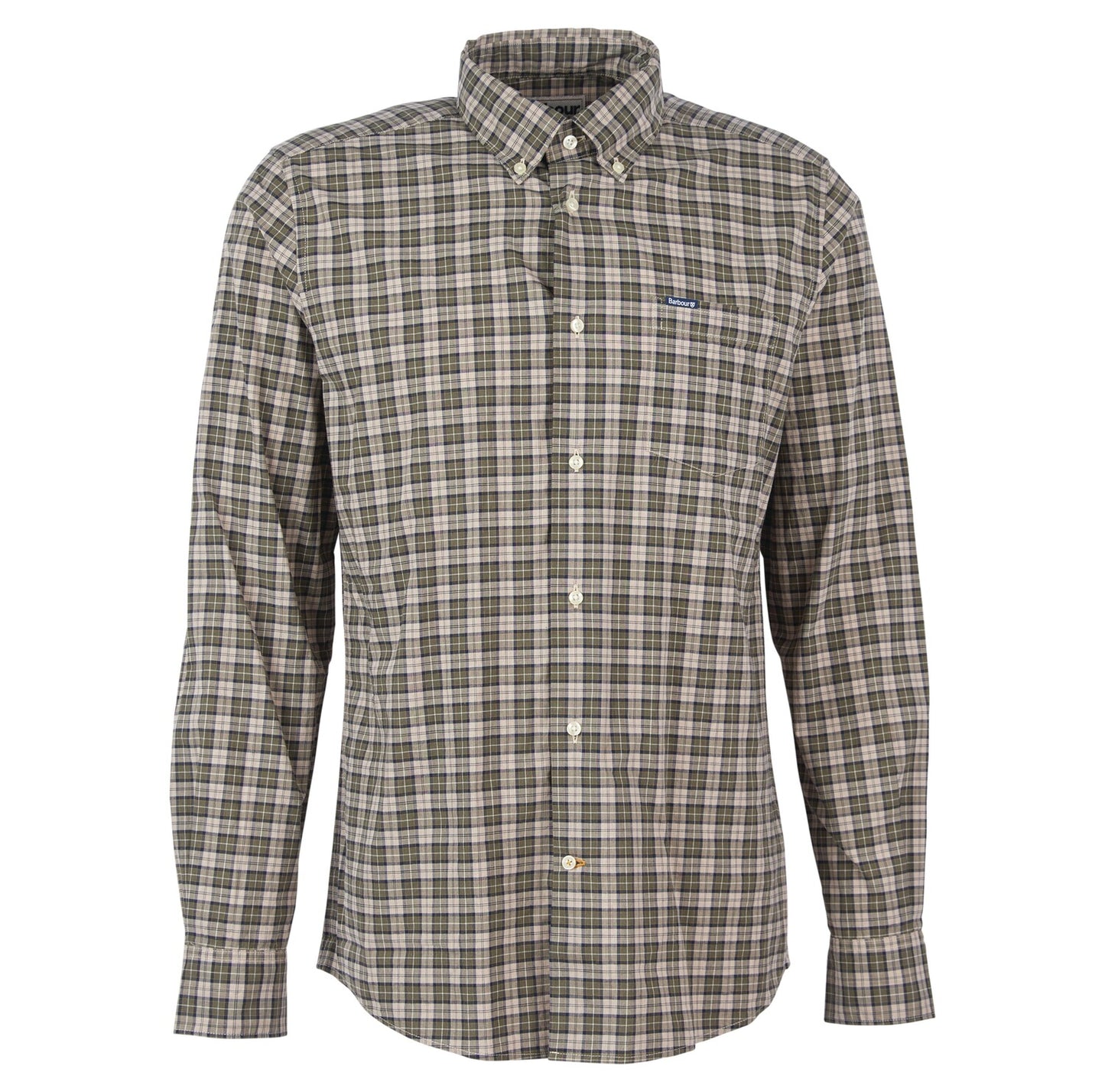 Barbour Lomond Tailored Shirt in Forest Mist.