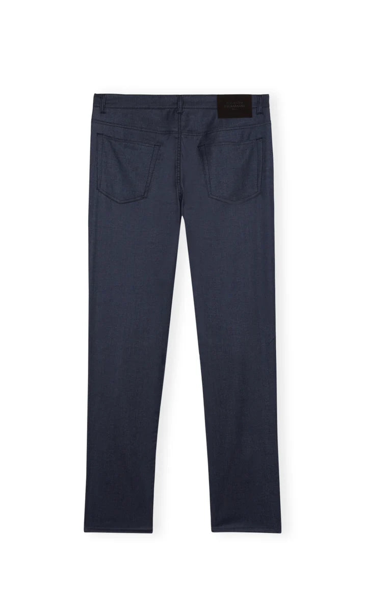 Maurizo Baldassari - Five Pockets Trouser Cashmere Blend Denim Look