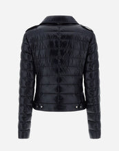 Load image into Gallery viewer, Herno Women&#39;s Bomber Jacket in Nylon Ultralight in Black - back.
