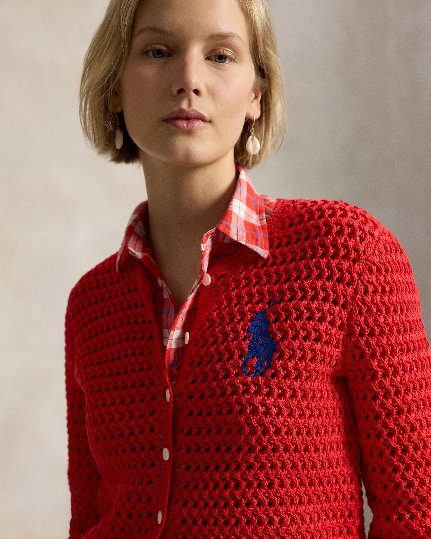 Polo Ralph Lauren - Big Pony Crocheted Cotton Cardigan