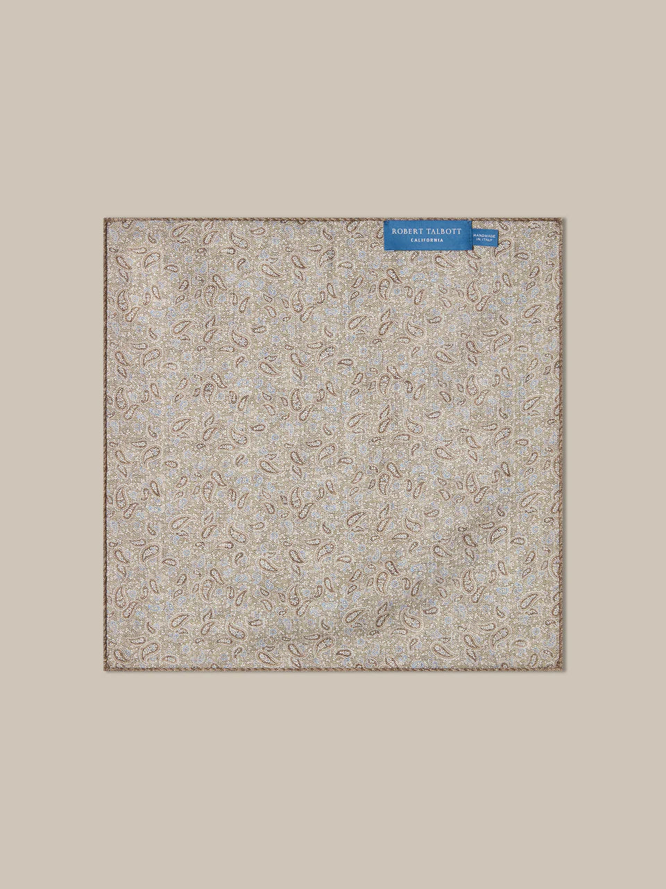 Robert Talbott - Colton Reversible Neat/Paisley Pocket Square