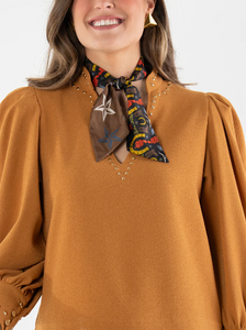 Emily McCarthy - Hand-Stitched Silk Scarfette