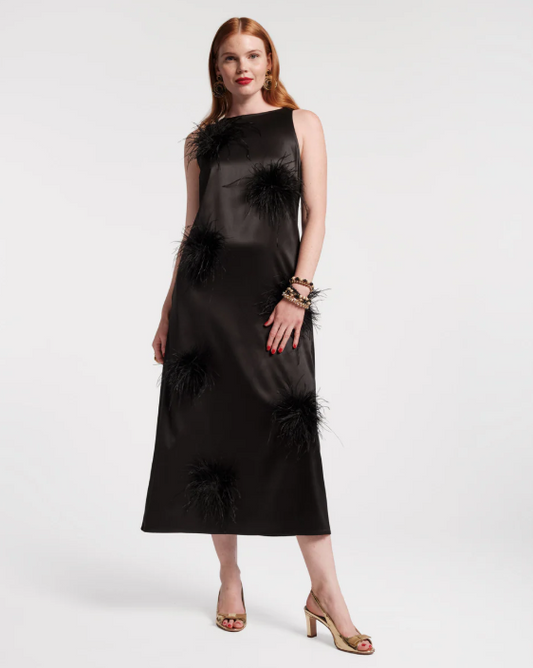 Frances Valentine - Francesca Feather Maxi Dress