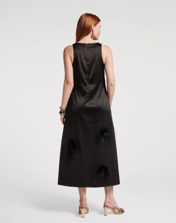 Frances Valentine - Francesca Feather Maxi Dress