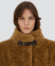 Load image into Gallery viewer, Herno Women&#39;s Short Teddy Bear Coat with Buckle
