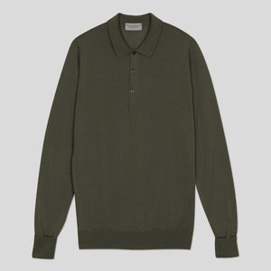 John Smedley - Cotswold L/S Shirt in Highland Green.