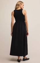 Load image into Gallery viewer, Model wearing ZSupply Charlotte Midi Dress in Black - back.
