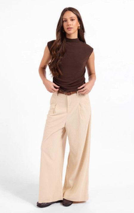 Sage the Label - Foxglove Corduroy Belted Pants