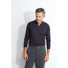 Load image into Gallery viewer, Model wearing John Smedley - Cotswold L/S Shirt in Hepburn Smoke.
