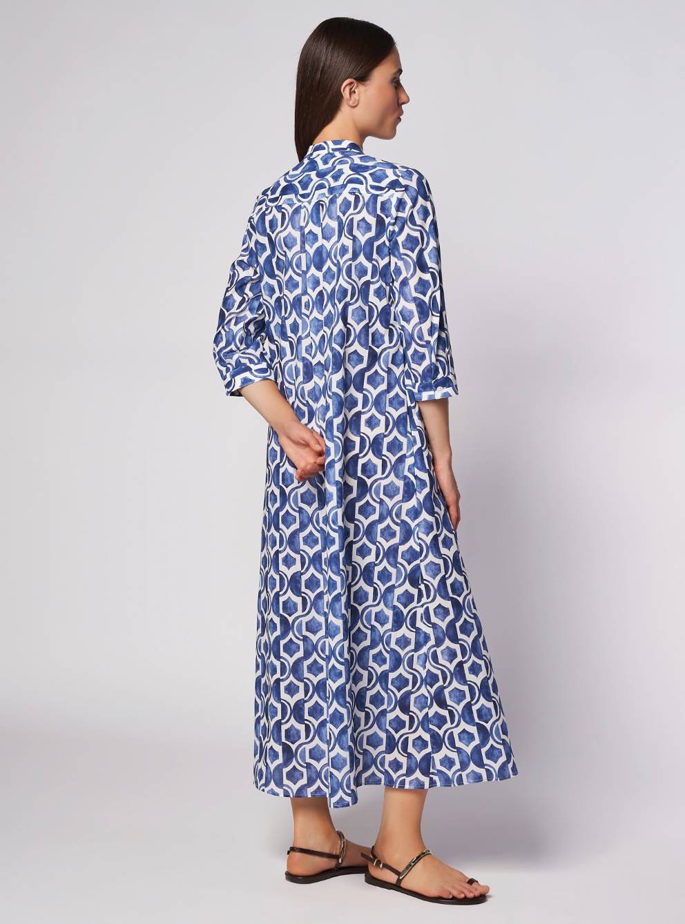 CamicettaSnob - Blue Geometric Dress