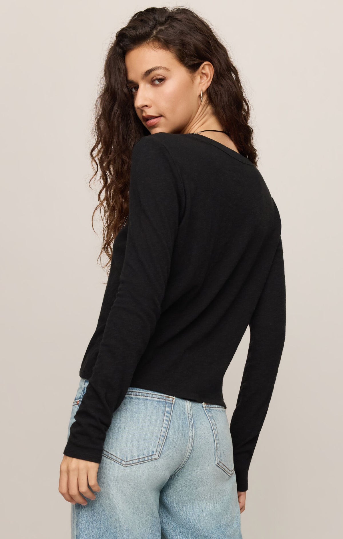 ZSupply - Junie Long Sleeve Tee in Black