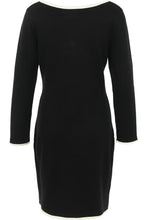 Load image into Gallery viewer, Leo &amp; Ugo - Knit Pearl &amp; Bow Dress in black/white.
