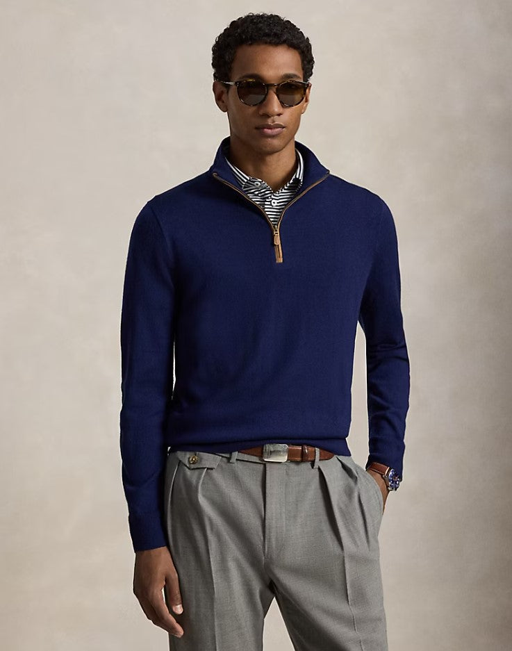 RLX- Wool Quarter-Zip Sweater