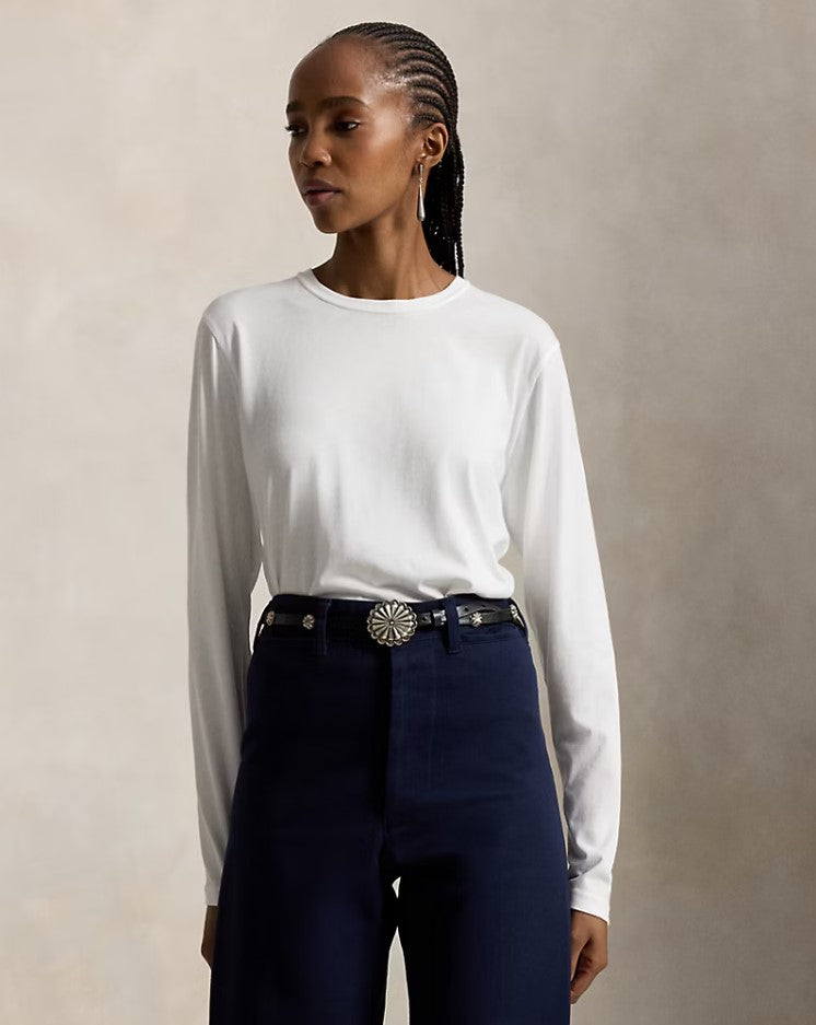 Polo Ralph Lauren - Shrunken Fit Cotton Modal Long-Sleeve Tee