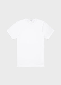 Sunspel - Classic Crew Neck T-shirt in white.