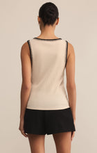 Load image into Gallery viewer, Model wearing ZSupply Social Tank in Crystal - back.
