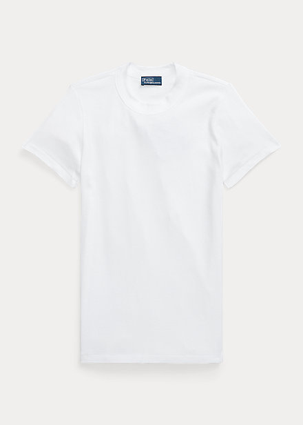 Polo Ralph Lauren - Ribbed Cotton Tee in White..