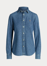 Load image into Gallery viewer, Polo Ralph Lauren - Straight Fit Denim Shirt in Merced Wash.
