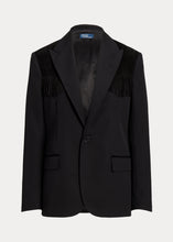 Load image into Gallery viewer, Polo Ralph Lauren - Fringe-Trim Wool Twill Blazer in Black.
