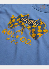 Load image into Gallery viewer, RRL - Jersey Graphic T-shirt in blue.

