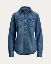 Load image into Gallery viewer, Polo Ralph Lauren - Denim Western Shirt in Canaria Wash Denim.
