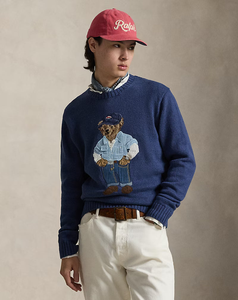 Polo Ralph Lauren - Polo Bear Linen-Cotton Sweater
